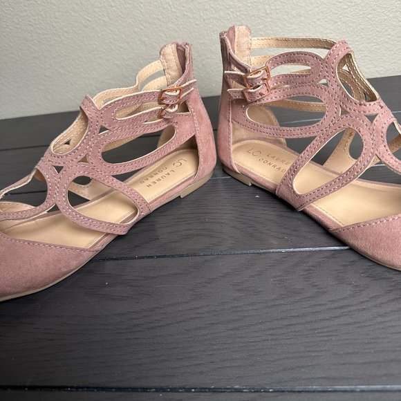 LC Lauren Conrad suede flats, Dusty Pink, Size 9 - Picture 6 of 7